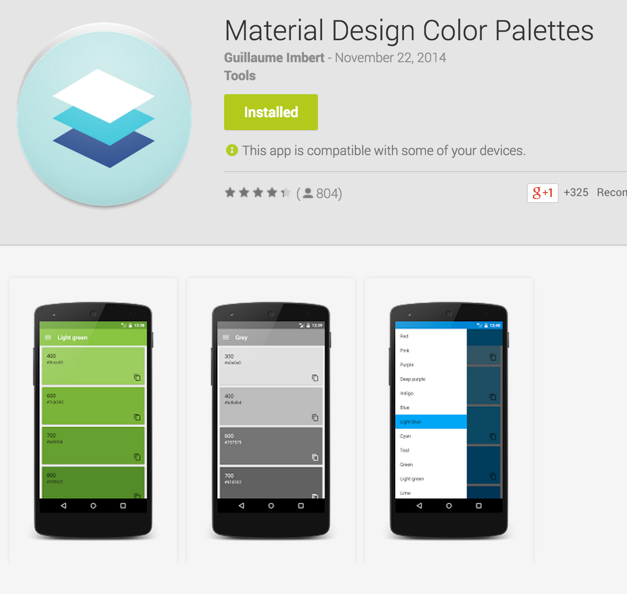 Material Design のパレット色を決めるときの簡単な方針づけ